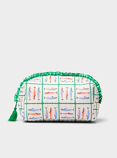 Cute patterned quilted cosmetics case