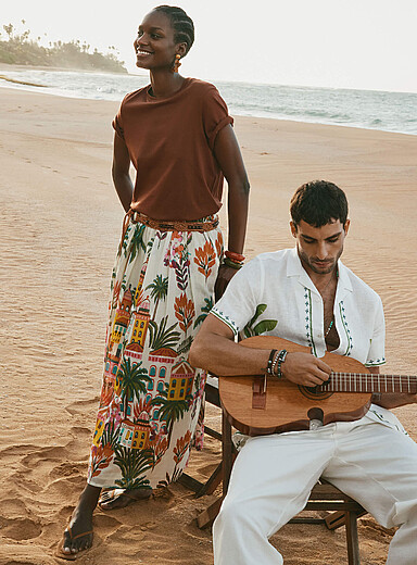 La jupe maxi &eacute;vas&eacute;e destination de r&ecirc;ve