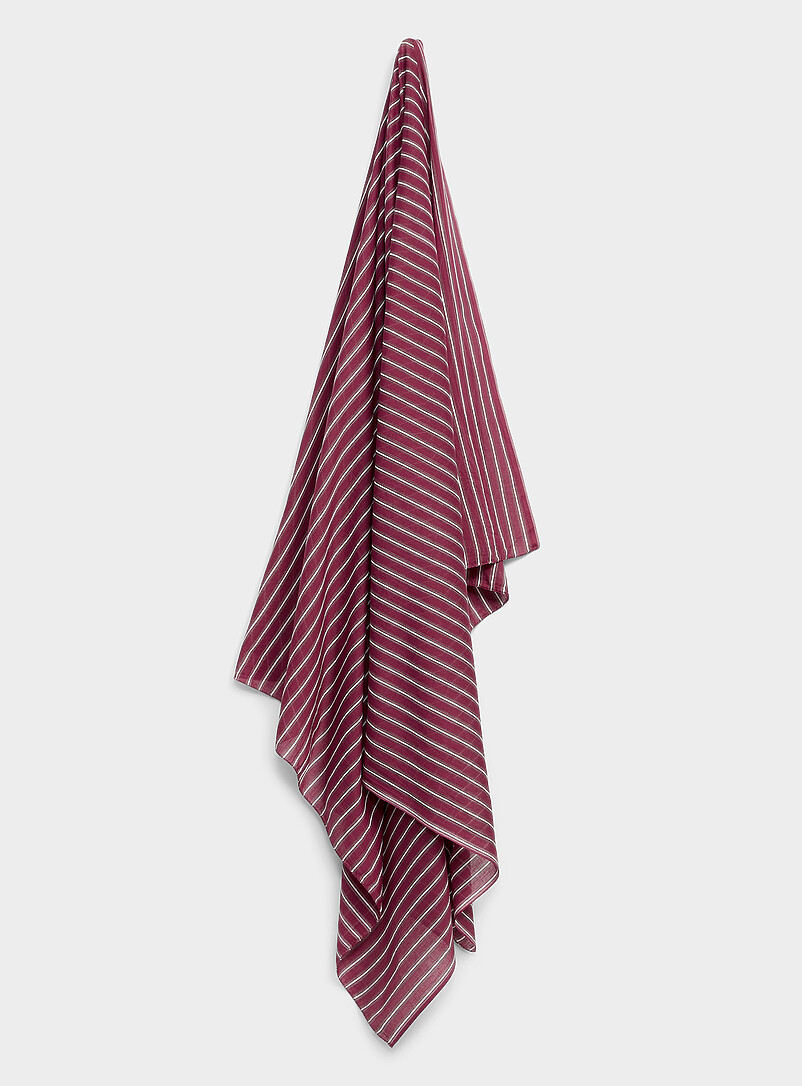 Retro Lightweight Striped Scarf