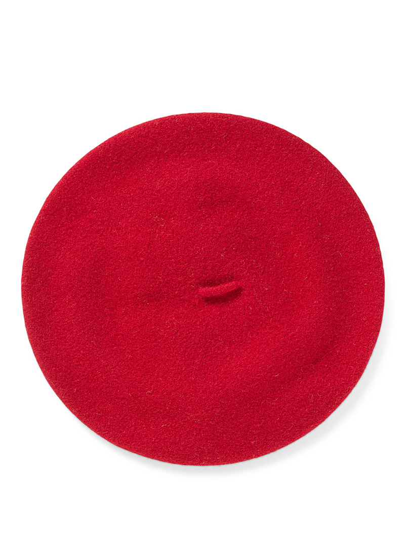 Béret Femme SILAK En Laine Française - Style Militaire Classique, Unisexe, Avec Badge étoile