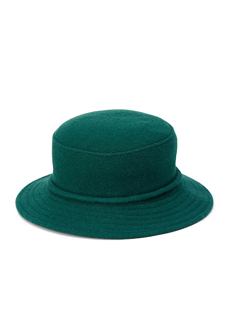 Parkhurst Assorted Rolled hem felt wool bucket hat for women