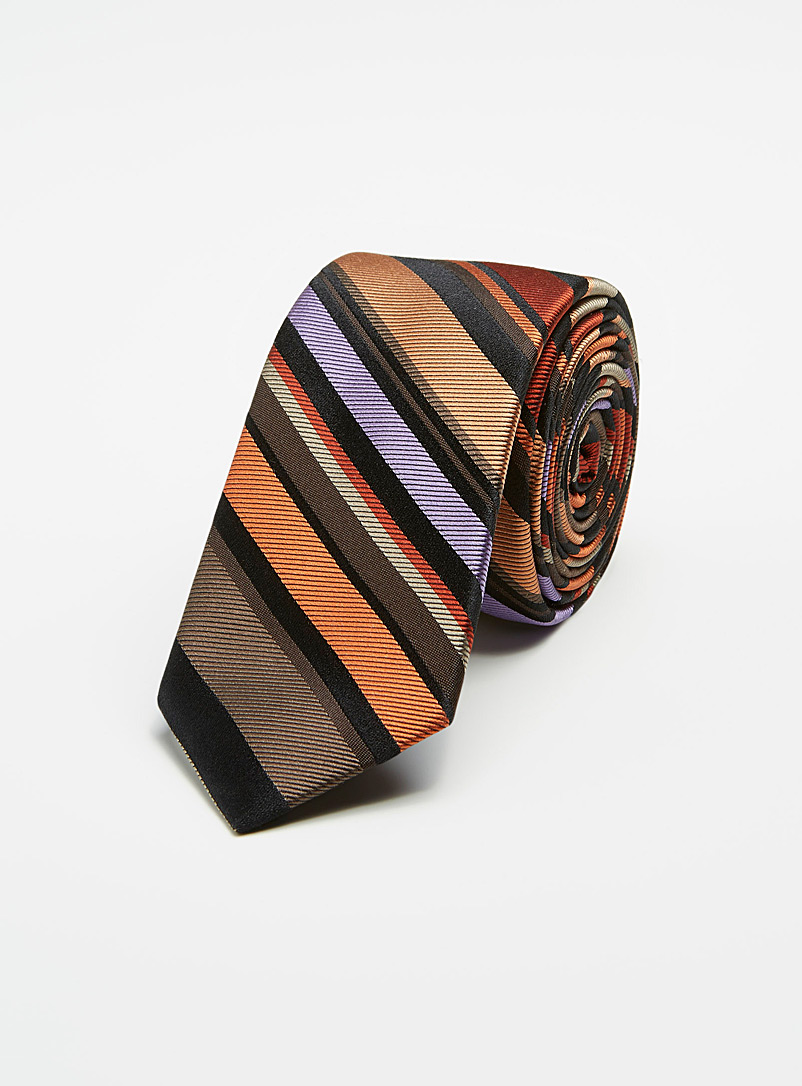 Le 31 Assorted Bright striped tie for men
