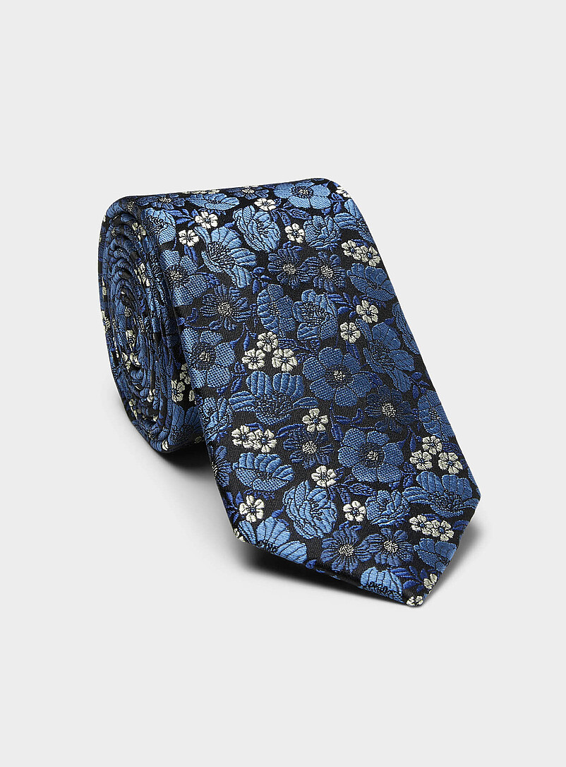 Colourful poppies tie product image (primary)