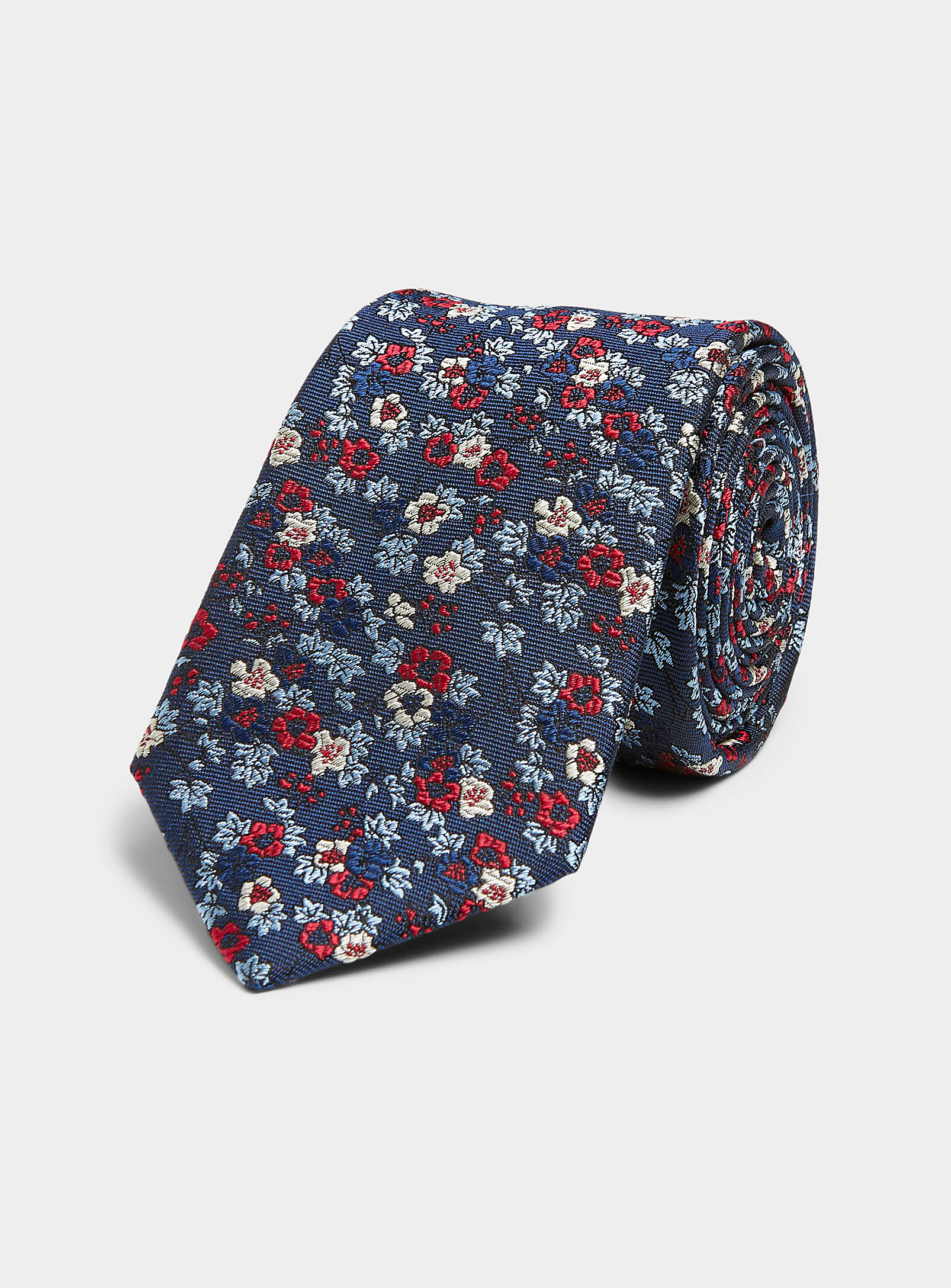 Le 31 - Men's Vibrant floral jacquard tie