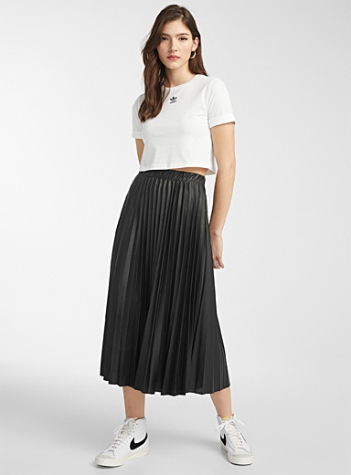 Faux-leather pleated skirt | Twik | Women's Midi Skirts & Mid-Length ...
