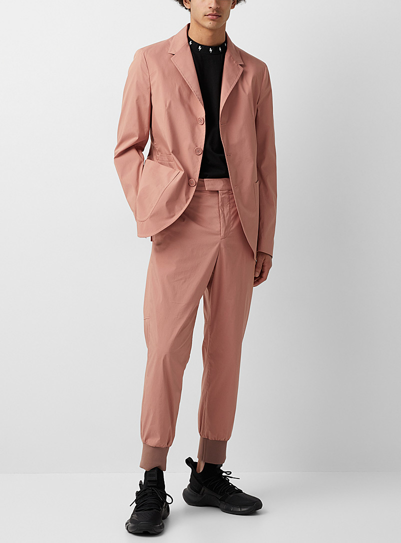 Neil Barrett: Le pantalon rosé Travel coton léger Rose pour homme