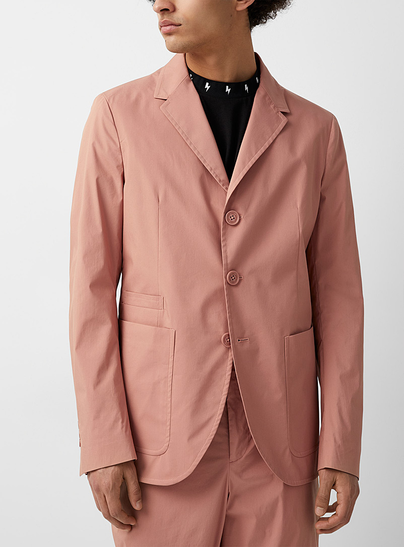 Neil Barrett Pink Travel light cotton pink blazer for men