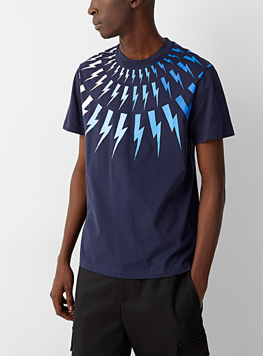 Thunderbolt collar T-shirt | Neil Barrett | Shop Men's Designer Neil ...