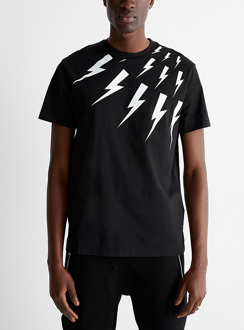 Oblique lightning bolts T-shirt | Neil Barrett | Shop Men's Designer ...