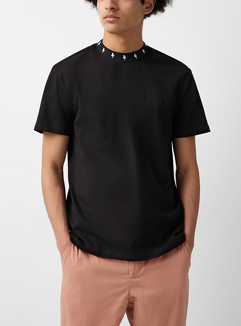 Thunderbolts collar T-shirt | Neil 