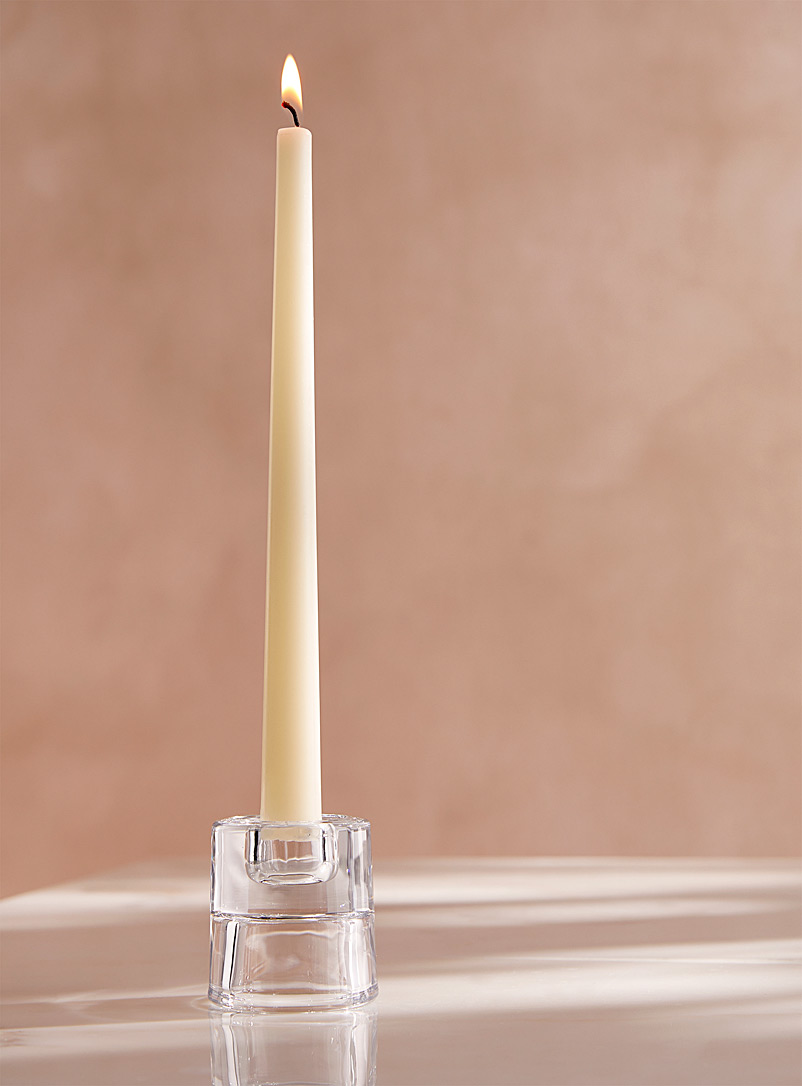 Simons Maison Pearly Clear reversible candle holder