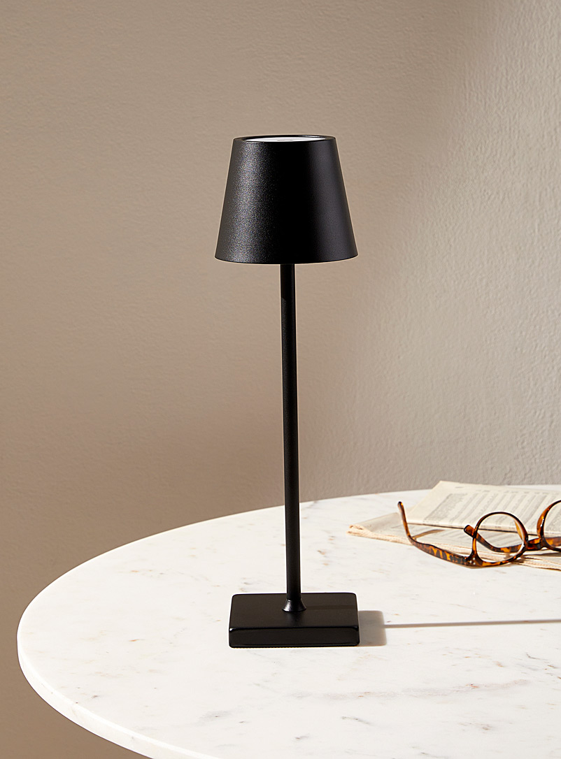 Simons Maison: La lampe de table intérieure et extérieure sans fil Noir