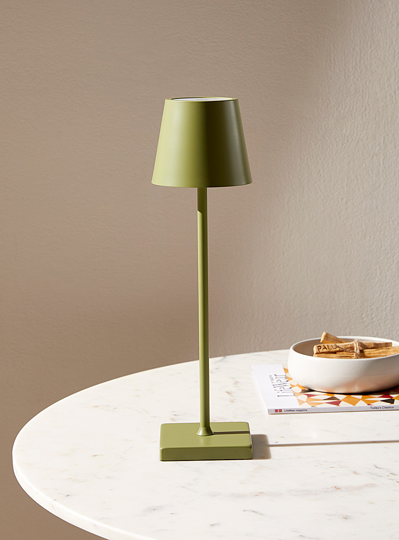 Simons Maison: La lampe de table intérieure et extérieure sans fil Vert pistache - Menthe