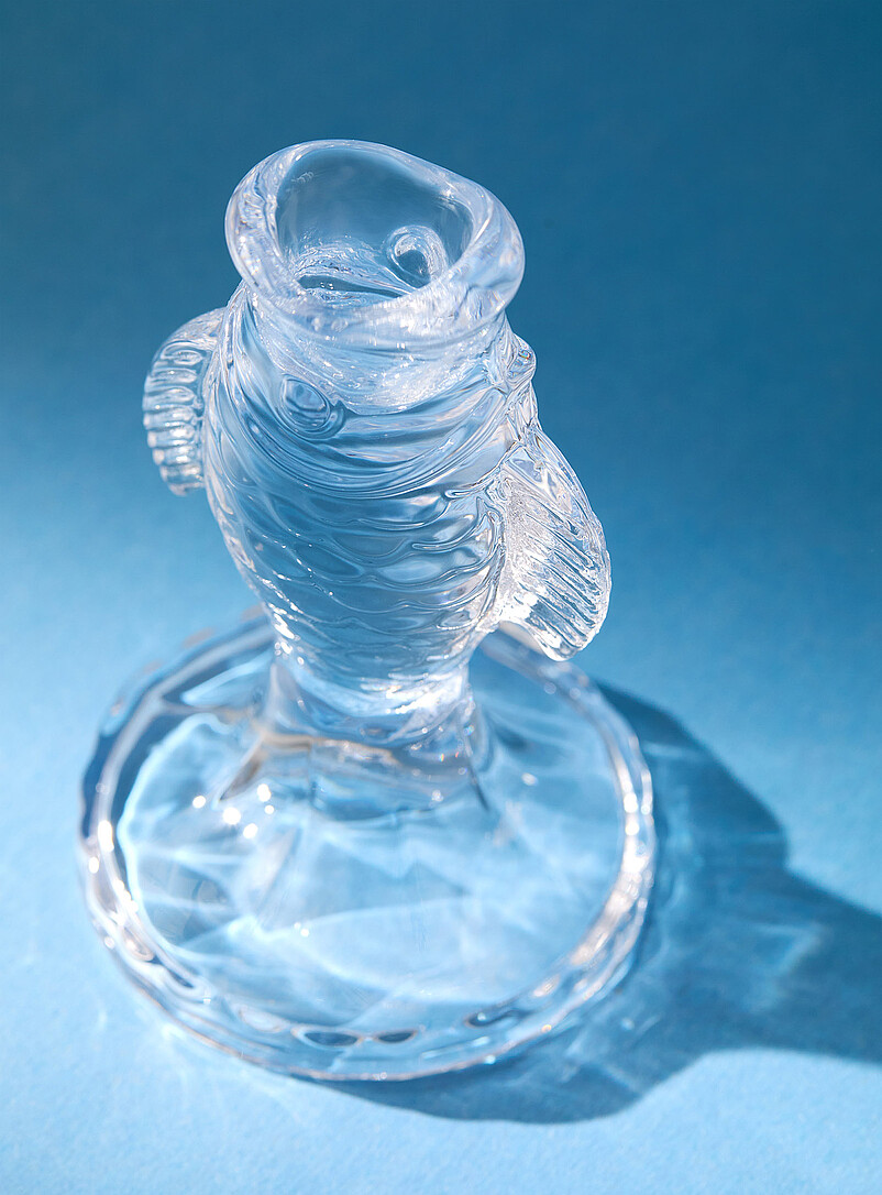 Simons Maison Assorted Clear glass fish candleholder