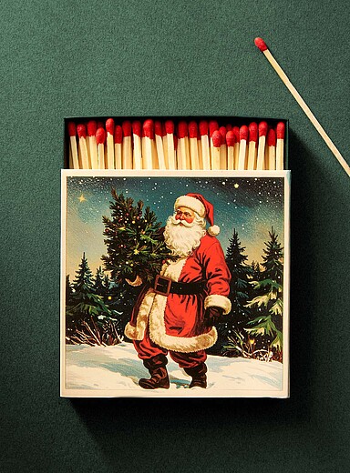 La bo&icirc;te d'allumettes p&egrave;re No&euml;l retro <b>Collection de No&euml;l</b>