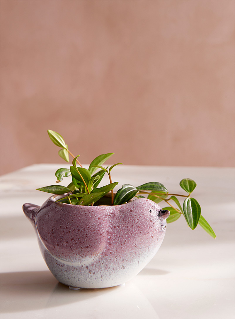 Simons Maison Dusky Pink Small bird planter 3.5 in