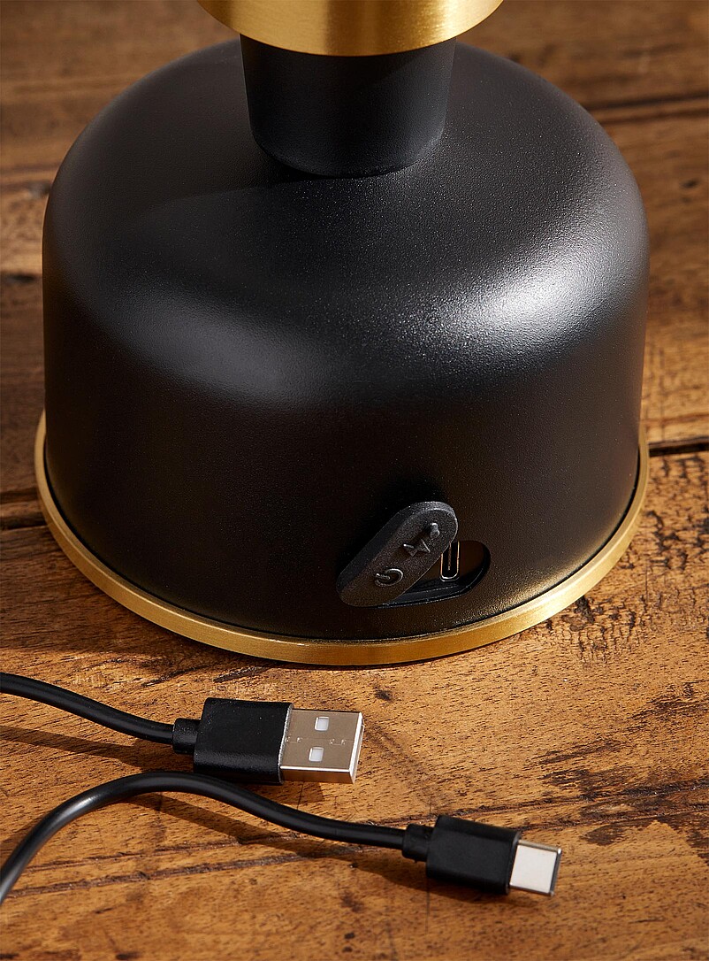 Simons Maison Black Wireless indoor-outdoor lantern