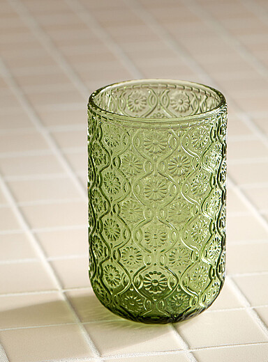 Le grand verre marguerites relief