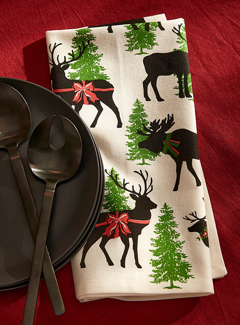 Simons Maison Assorted Festive fauna tea towels