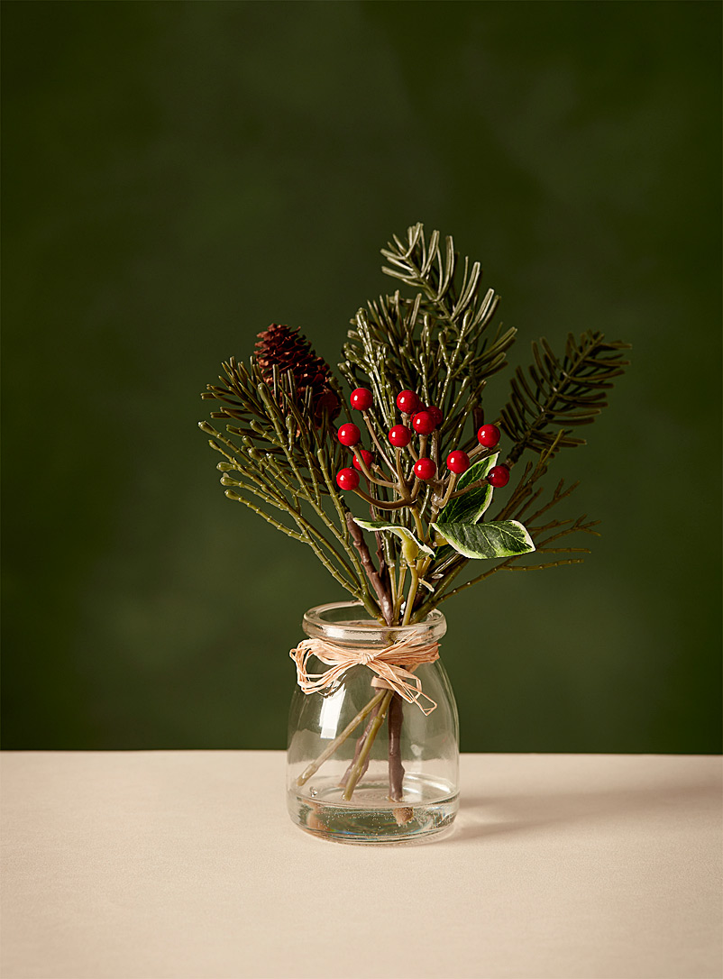 Simons Maison: Le vase bouquet hivernal Vert