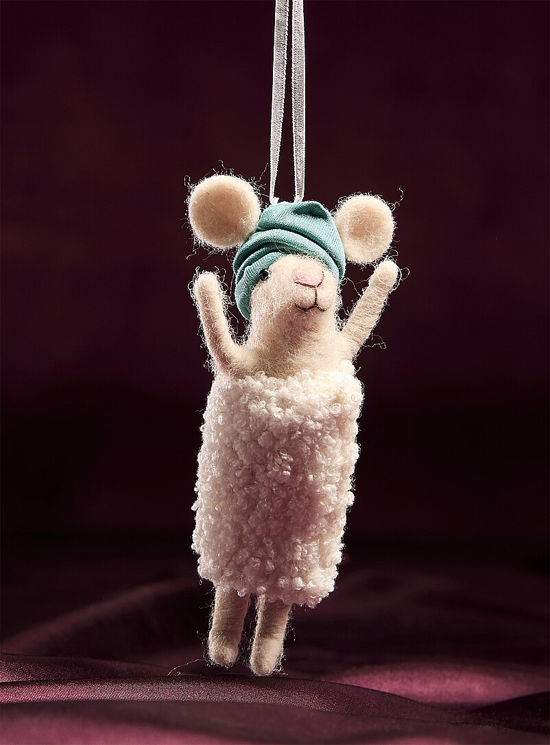 Bathrobe mouse ornament Christmas Collection | Simons Maison | | Simons