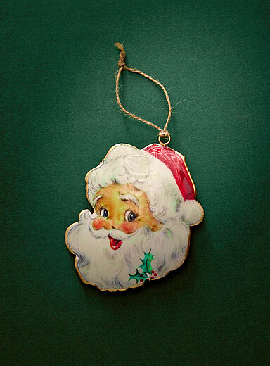 L'ornement m&eacute;tallique p&egrave;re No&euml;l <b>Collection de No&euml;l</b>