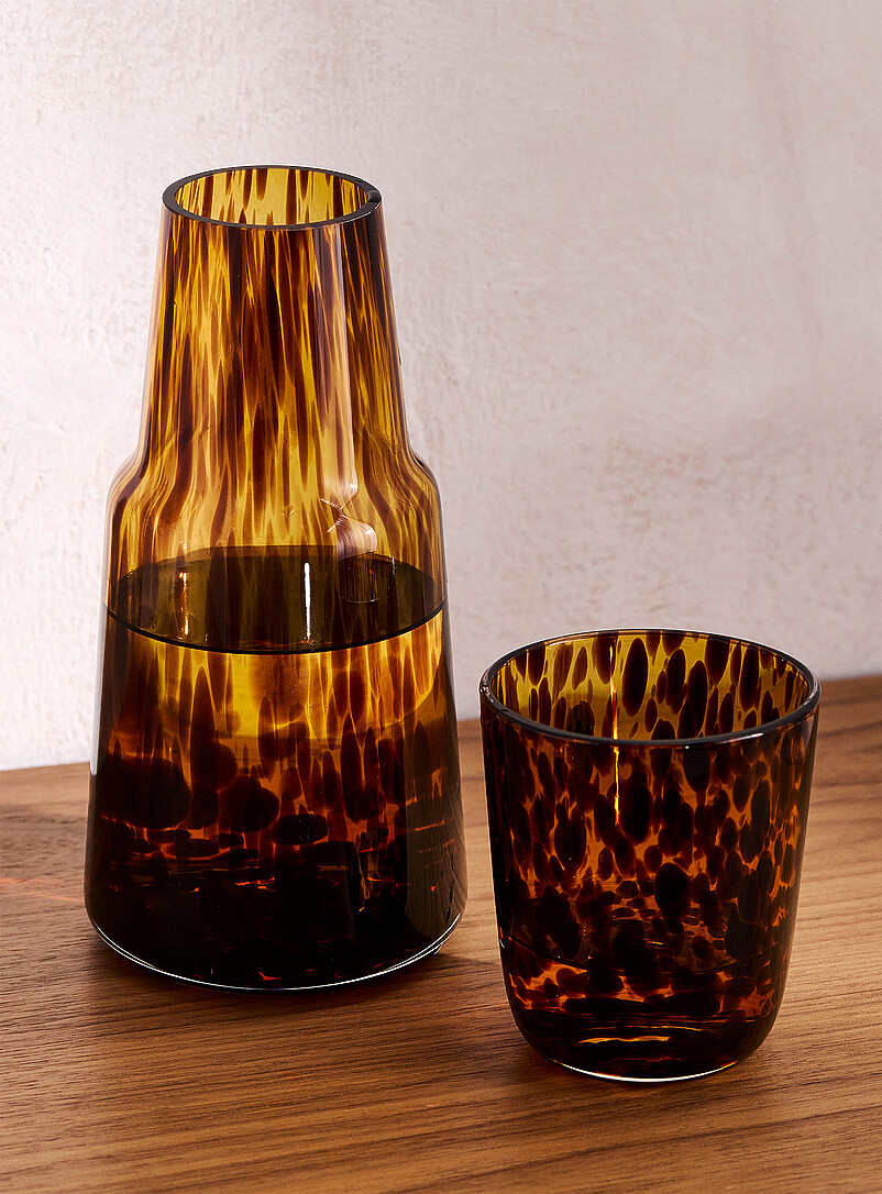 Leopard print glass and pitcher set product image 2