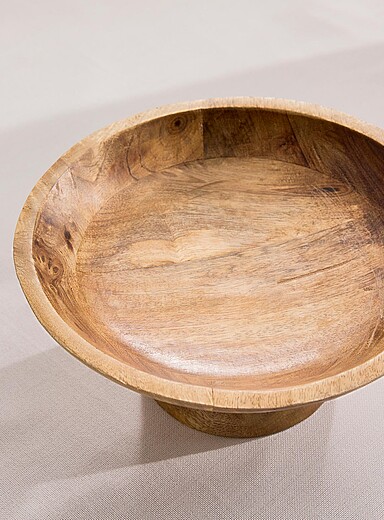 Le plateau de service sur pied bois v&eacute;ritable