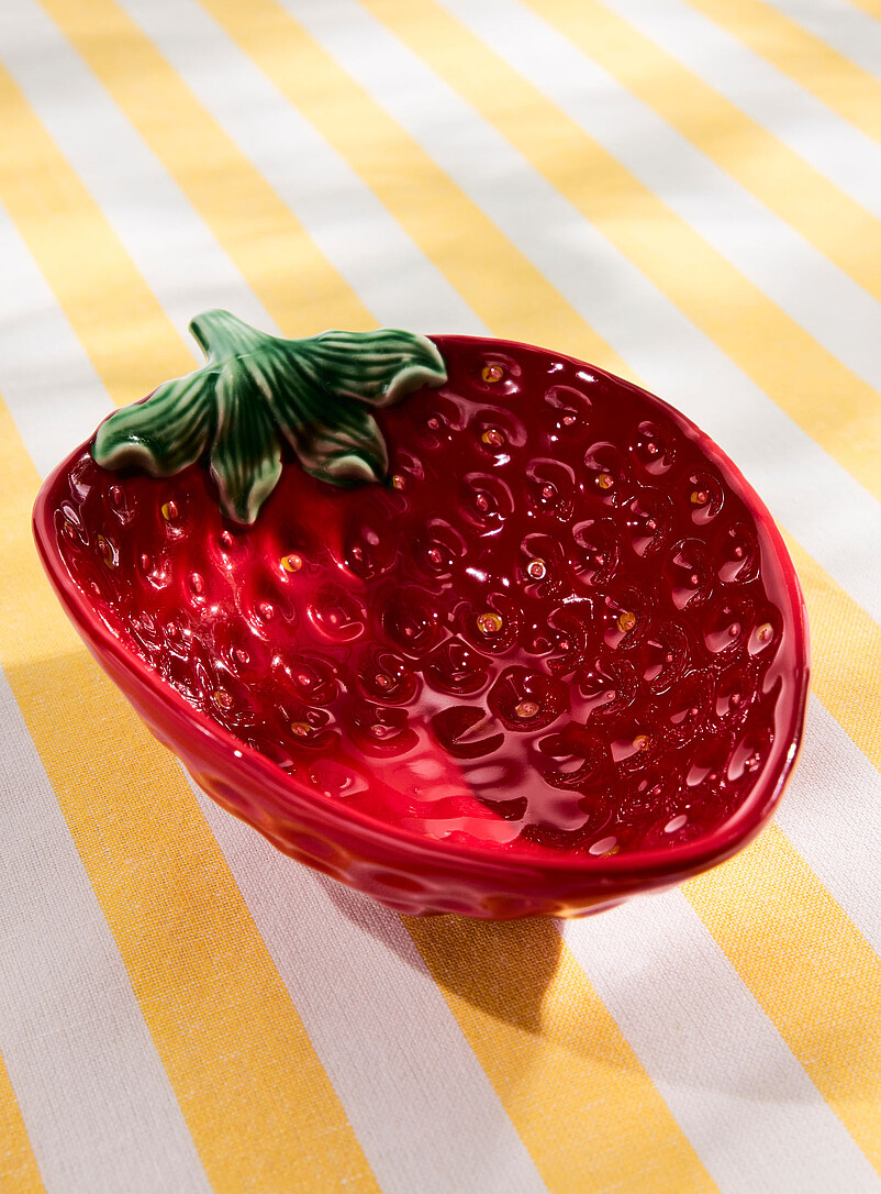 Red Strawberry Small Bowl