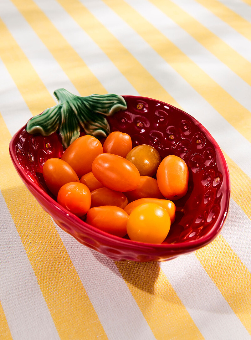 Red strawberry small bowl product image 2