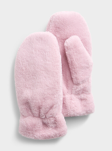 Ultra-soft fuzzy mittens