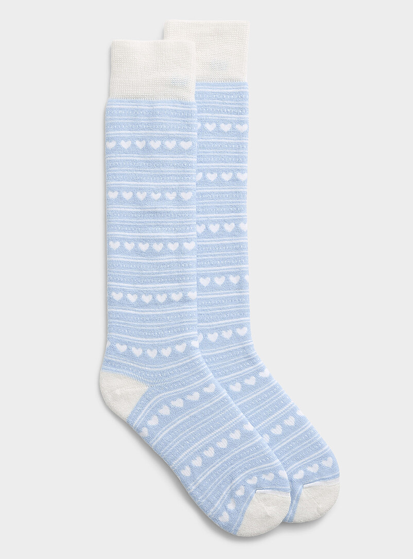 Chaussettes Longues STEVEN 089 En Laine - Bleu - Taille 35-37 - Mélange Acrylique/laine - Certifié Oeko-Tex