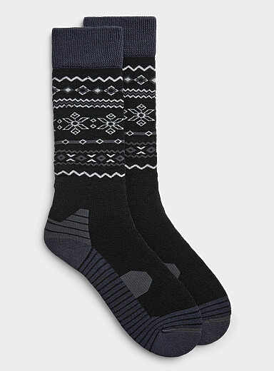 Fair Isle jacquard merino sock