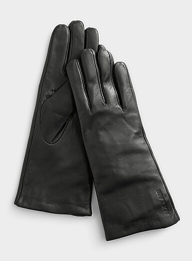 Le gant cuir et cachemire
