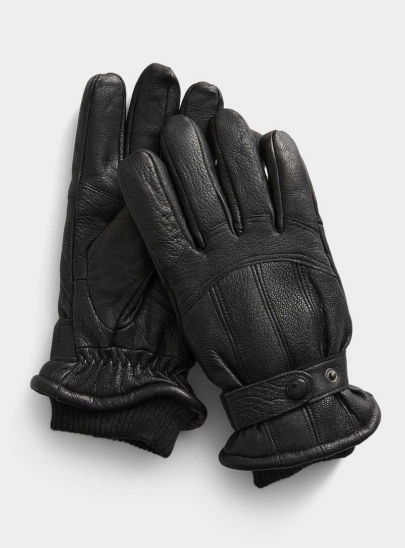Écharpes et Gants Homme - Gant en cuir Hiver - Cuir City Écharpes et Gants Homme - Gant en cuir Hiver - Cuir City