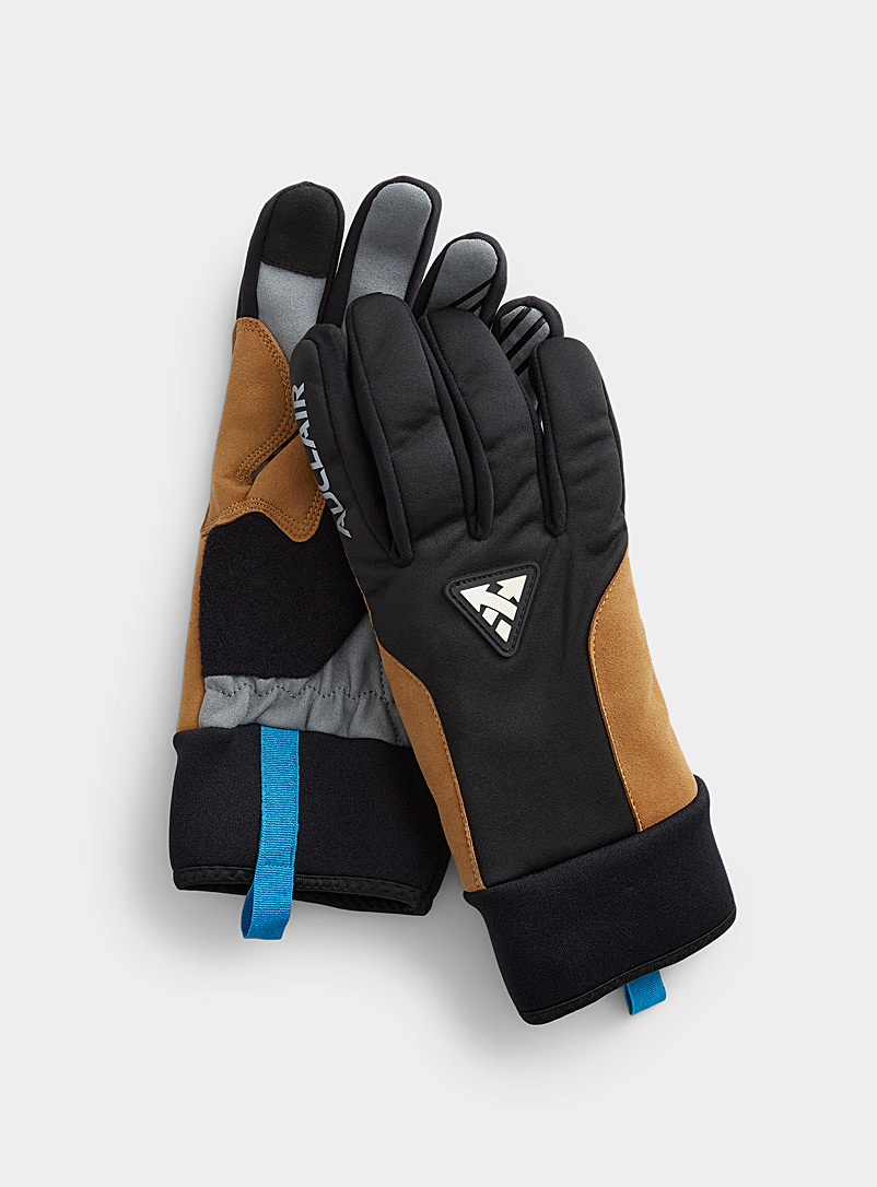 Auclair Patterned black Tech Stellar 2.0 gloves for men