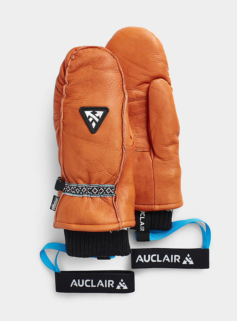 Auclair Toast Oh My Deer! leather mittens for women