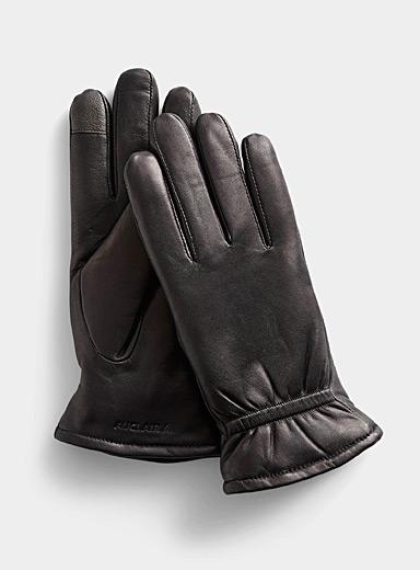 Le gant cuir doubl&eacute; Demi