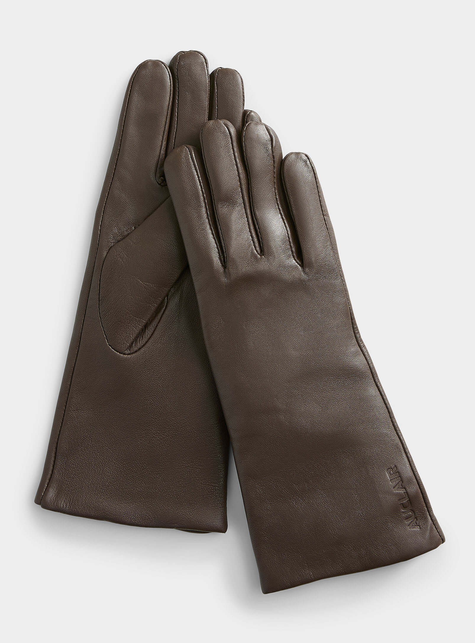 Le gant cuir et cachemire chez Simons