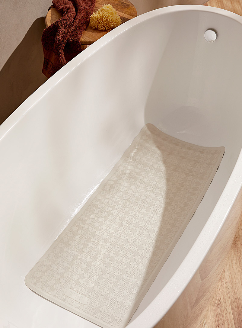 Simons Maison White Ivory rubber bath mat 37 x 90 cm
