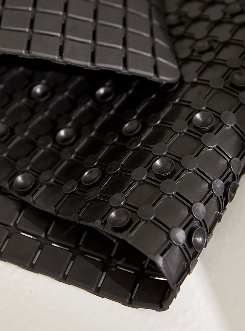 Black tiles bath mat 35 x 78 cm product image 2