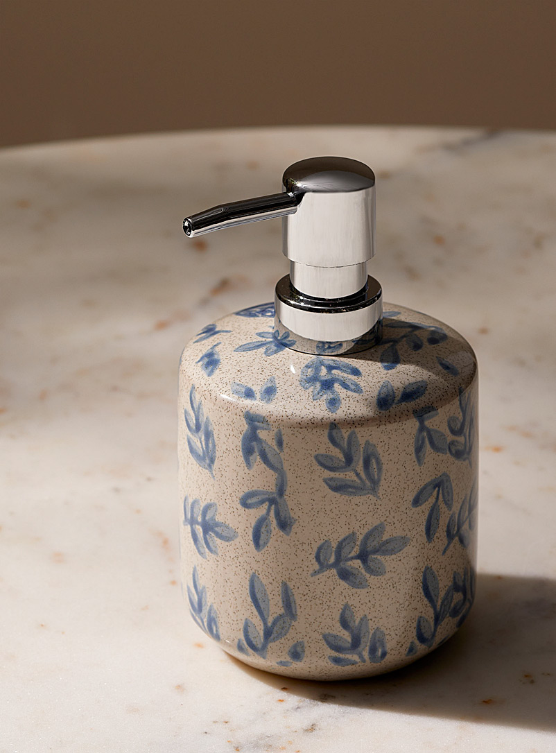Painted leaves soap pump product image (primary)