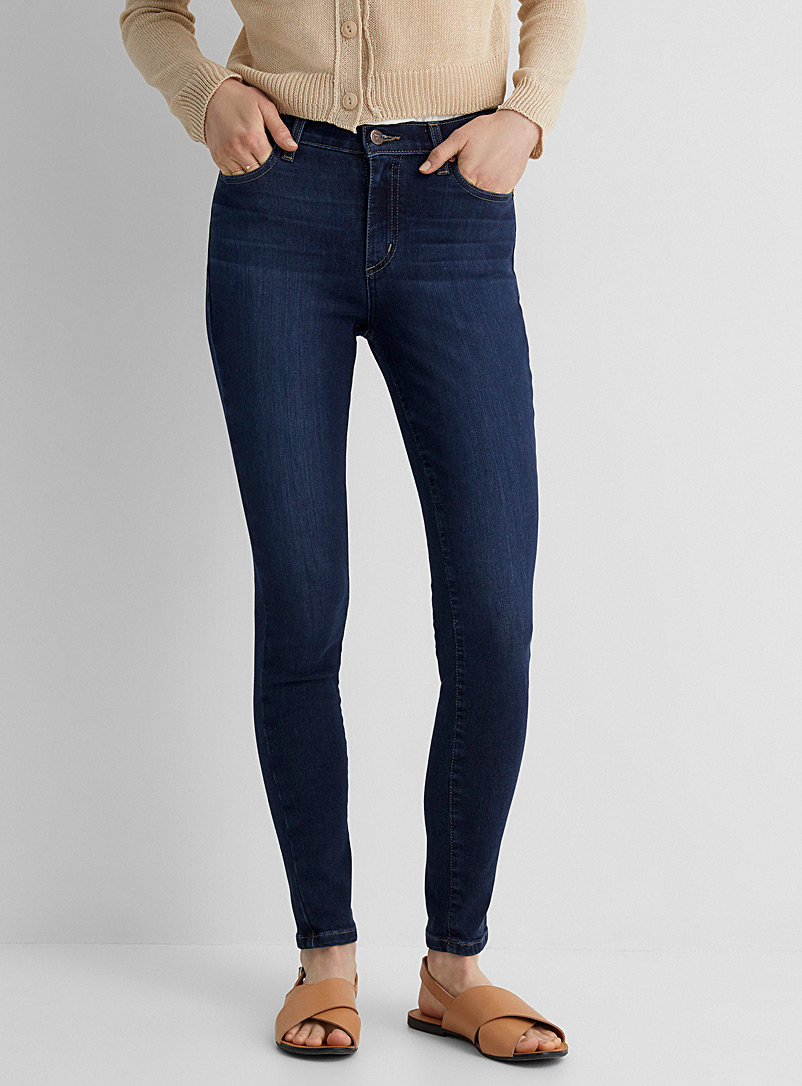 Yoga Jeans Slate Blue Medium-indigo Rachel skinny jean for women