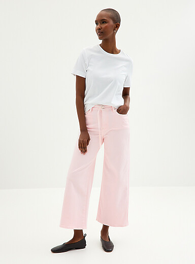 Lily Short cropped coloured jean Fit: Wide leg, mid rise | Yoga