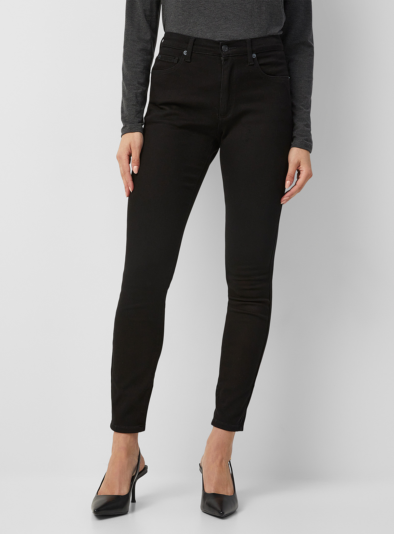 Yoga Jeans - Le jean ajusté Rachel noir