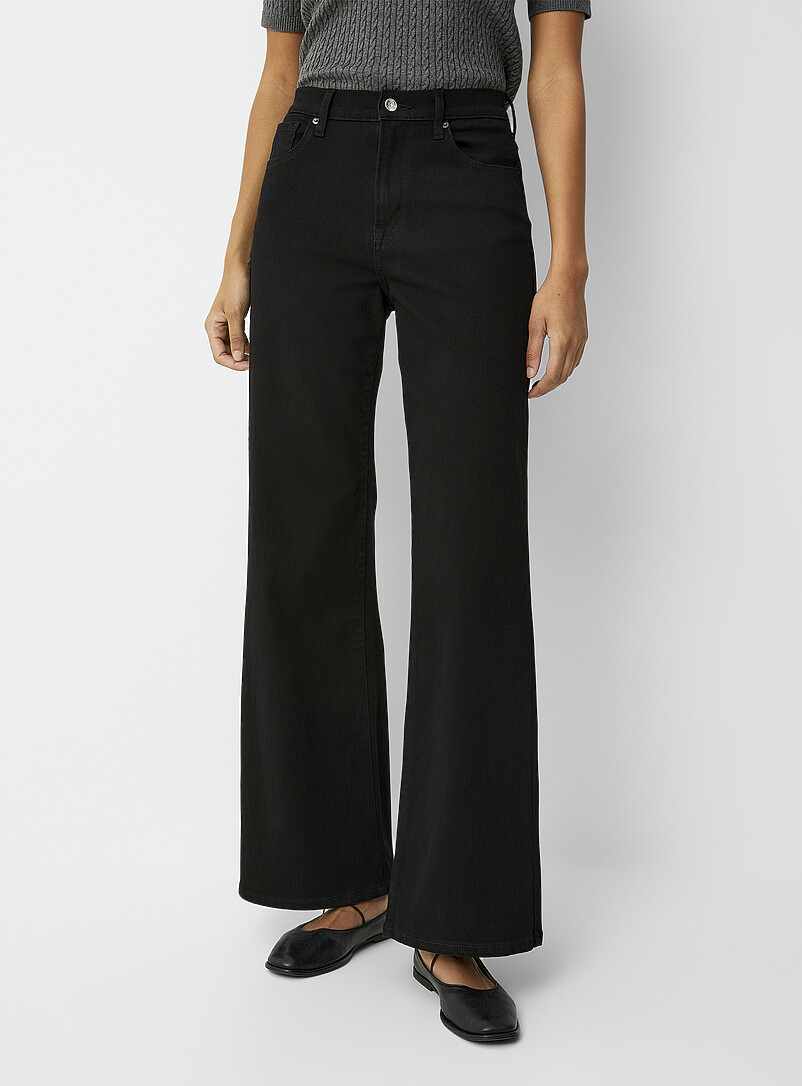 Lily intense black jean Fit: Wide leg, high rise product image 2
