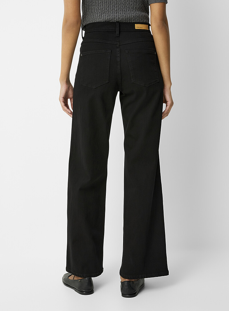 Lily intense black jean Fit: Wide leg, high rise product image 3