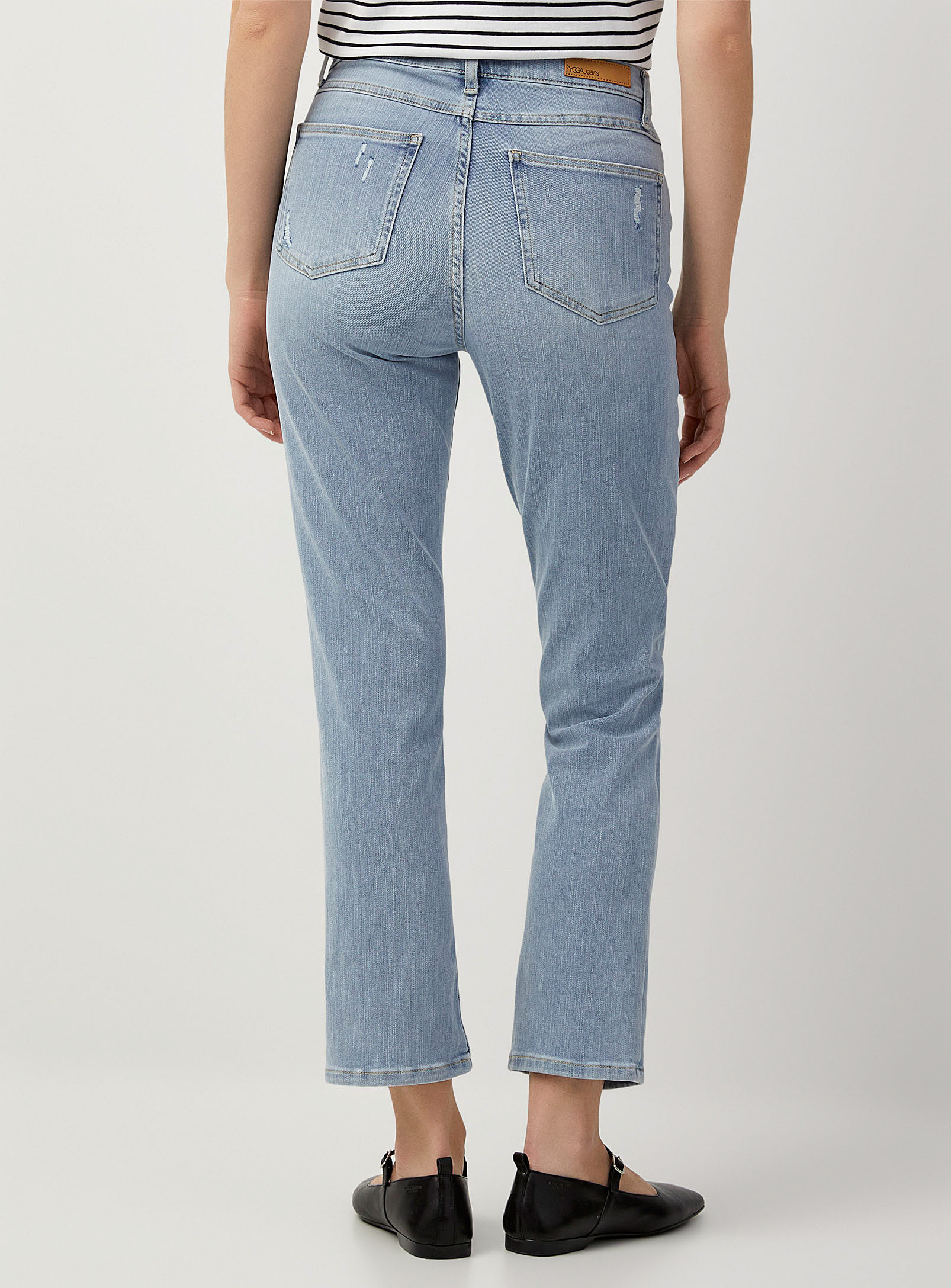 Yoga Jeans - Le jean étroit Emily bleu pâle