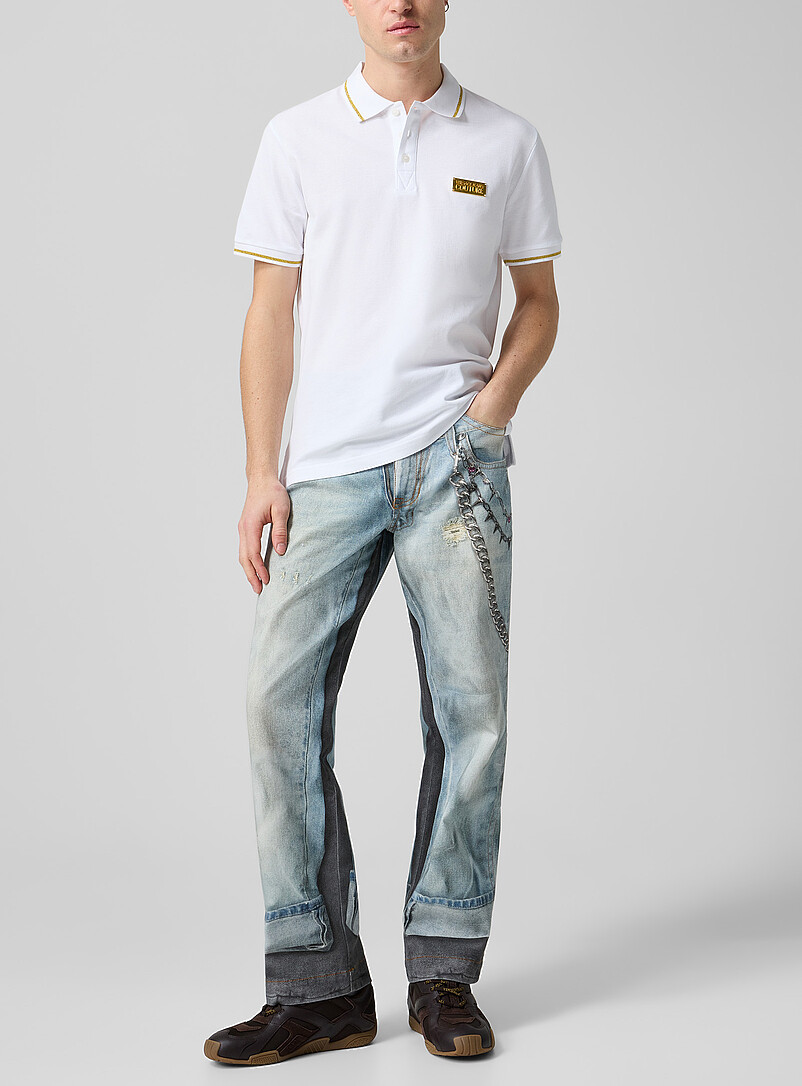 Overlaid Effect Trompe-L'oeil Jean