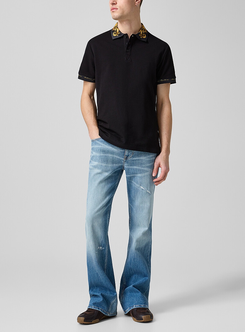 Piece Number Permanent Pleating Bootcut Jean